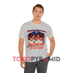 Vintage Broncos Three Amigos 1987 Afc Champs Grey T shirt