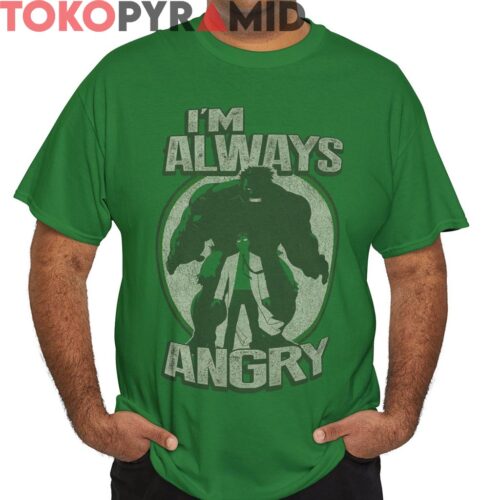 Vintage Bruce Banner Im Always Angry Hulk Shirt
