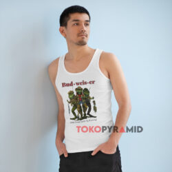 Vintage Budweiser Frogs Fly Fishing Shirt 2 Vintage Budweiser Frogs Fly Fishing White Tank Top