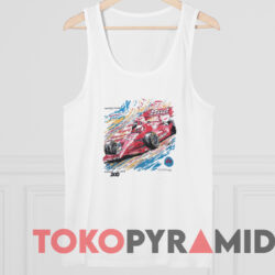 Vintage Budweiser G.I. Joe 200 Indie Racing Graphic Shirt 4 Vintage Budweiser G i Joe 200 Indie Racing Graphic Shirt White TankTop