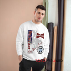 Vintage Budweiser This Bud's For You 1991 White Sweatshirt