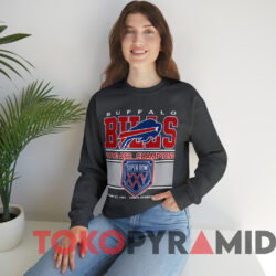 Vintage Buffalo Bills 1990 AFC Champions T-shirt 3 Vintage Buffalo Bills 1990 Afc Champions T shirt Dark Sweatshirt