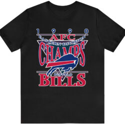 Vintage Buffalo Bills 1990 Afc Eastern Division Champs T shirt