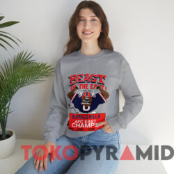 Vintage Buffalo Bills Beast Of The East Afc T shirt Grey Sweatshirt