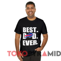 Vintage Buffalo Bills Best Dad Ever T shirt Black T shirt
