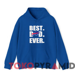 Vintage Buffalo Bills Best Dad Ever T shirt Blue Hoodie