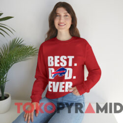 Vintage Buffalo Bills Best Dad Ever T shirt Red Sweatshirt