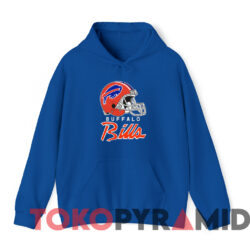 Vintage Buffalo Bills Helmet Nfl Football T shirt Blue Hoodie