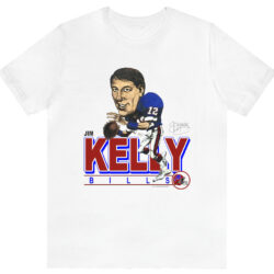 Vintage Buffalo Bills Jim Kelly Caricature T-shirt 5 Vintage Buffalo Bills Jim Kelly Caricature T shirt
