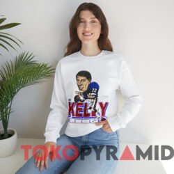 Vintage Buffalo Bills Jim Kelly Caricature T-shirt 2 Vintage Buffalo Bills Jim Kelly Caricature T shirt White Sweatshirt