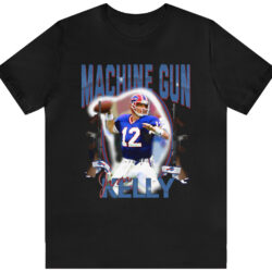 Vintage Buffalo Bills Jim Kelly Machine Gun T-shirt 5 Vintage Buffalo Bills Jim Kelly Machine Gun T shirt