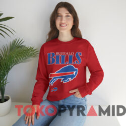 Vintage Buffalo Bills NFL Football T-shirt 3 Vintage Buffalo Bills Nfl Football T shirt Red Sweatshirt