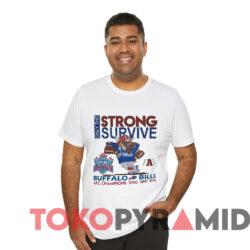 Vintage Buffalo Bills Only The Strong Survive T-shirt 4 Vintage Buffalo Bills Only The Strong Survive T shirt White T shirt