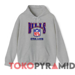 Vintage Buffalo Bills Pro Line NFL T-shirt 3 Vintage Buffalo Bills Pro Line Authentic Nfl T shirt Grey Hoodie