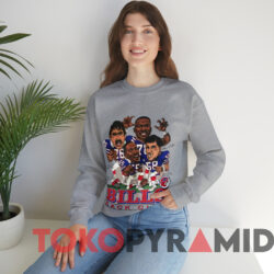 Vintage Buffalo Bills Sack Club Caricature NFL T-shirt 2 Vintage Buffalo Bills Sack Club Caricature Nfl T shirt Grey Sweatshirt