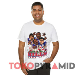 Vintage Buffalo Bills Sack Club Caricature Nfl T shirt White T shirt