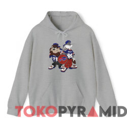 Vintage Buffalo Bills Taz and Bugs Bunny Kris Kross T-shirt 3 Vintage Buffalo Bills Taz And Bugs Bunny Kris Kross T shirt Grey Hoodie