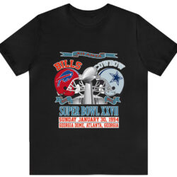 Vintage Buffalo Bills vs Dallas Cowboys Super Bowl XXVII T-shirt 5 Vintage Buffalo Bills Vs Dallas Cowboys Super Bowl Xxvii T shirt
