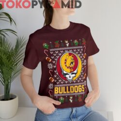 Vintage Bulldogs Grateful Dead Ugly Christmas Sweatshirt 3 Vintage Bulldogs Grateful Dead Ugly Christmas