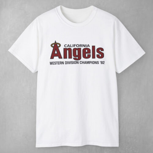 Vintage California Angels 1982 Western Division Champions T shirt