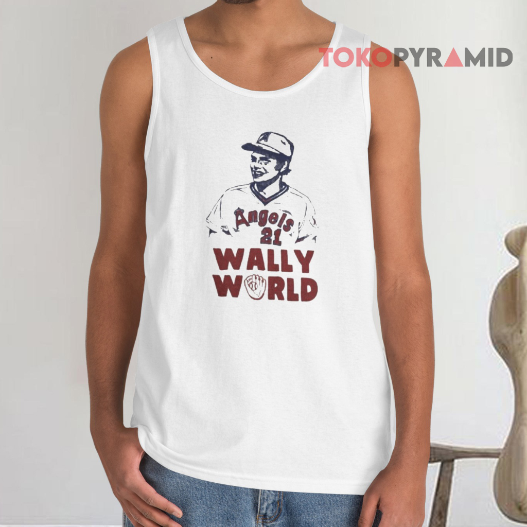 Vintage-California-Angels-Wally-World-Wally-Joyner-Tank Top Vintage California Angels Wally World Wally Joyner Tank Top