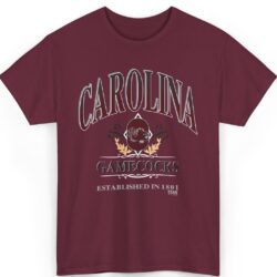 Vintage Carolina Gamecocks Established In 1801 Shirt