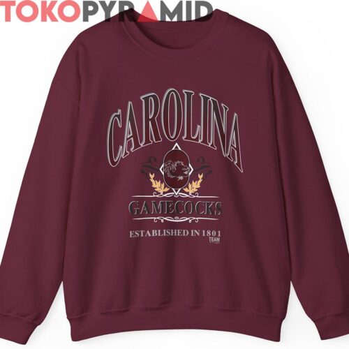 Vintage Carolina Gamecocks Established In 1801 Shirt