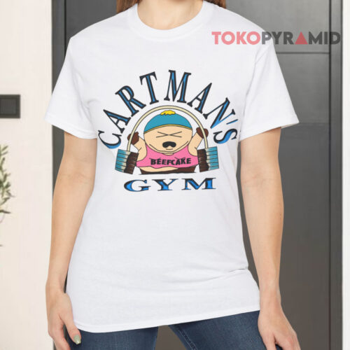 Vintage Cartman's Gym Beefcake White T shirt