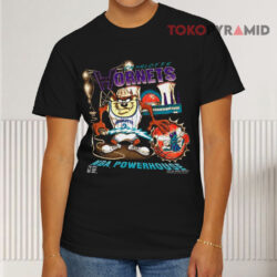 Vintage Charlotte Hornets Nba Taz Powerhouse Black T shirt