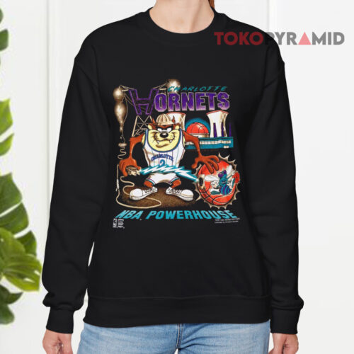Vintage Charlotte Hornets Nba Taz Powerhouse Sweatshirt Vintage Charlotte Hornets Nba Taz Powerhouse Sweatshirt