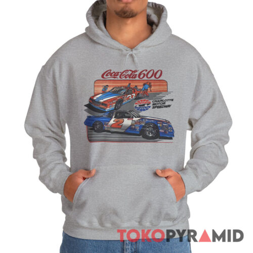 Vintage Charlotte Motor Speedway 1987 Coca Cola 600 Nascar Hoodie