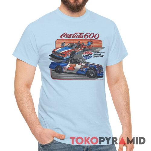 Vintage Charlotte Motor Speedway 1987 Coca Cola 600 Nascar T Shirt