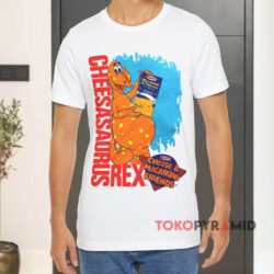 Vintage Cheesasaurus Rex Kraft Mac & Cheese White T shirt