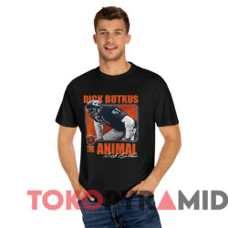 Vintage Chicago Bears Dick Butkus The Animal T shirt Black T shirt
