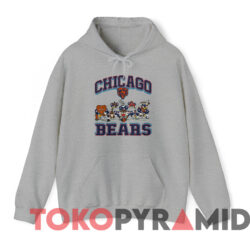 Vintage Chicago Bears Looney Tunes T-shirt 3 Vintage Chicago Bears Looney Tunes T shirt Grey Hoodie