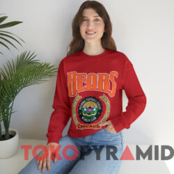 Vintage Chicago Bears NFL Member Club T-shirt 3 Vintage Chicago Bears Nfl Member Club T shirt Red Sweatshirt