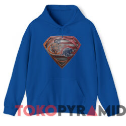Vintage Chicago Bears Superman Chicago Cubs T shirt Blue Hoodie