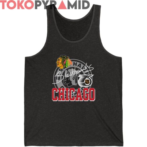 Vintage Chicago Blackhawks 75th NHL Graphic T Shirt