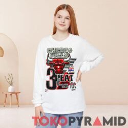 Vintage Chicago Bulls 1993 Nba Finals 3 Peat Long Sleeve