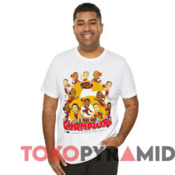 Vintage Chicago Bulls 1998 NBA Finals Caricature 6 Time T-shirt 1 Vintage Chicago Bulls 1998 Nba Finals Caricature 6 Time T shirt White T shirt