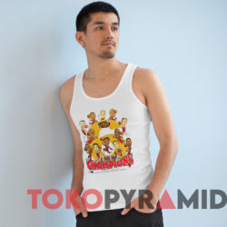 Vintage Chicago Bulls 1998 NBA Finals Caricature 6 Time T-shirt 4 Vintage Chicago Bulls 1998 Nba Finals Caricature 6 Time T shirt White TankTop