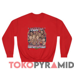 Vintage Chicago Bulls 5 Time NBA Champs Caricature T-shirt 2 Vintage Chicago Bulls 5 Time Nba Champs Caricature T shirt Red Sweatshirt