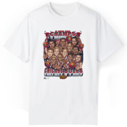Vintage Chicago Bulls 5 Time NBA Champs Caricature T-shirt 5 Vintage Chicago Bulls 5 Time Nba Champs Caricature T shirt
