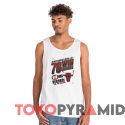 Vintage Chicago Bulls 70 Win Season NBA T-shirt 4 Vintage Chicago Bulls 70 Win Season Nba T shirt White TankTop