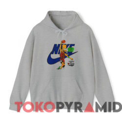 Vintage Chicago Bulls Bart Simpson Michael Jordan T shirt Grey Hoodie