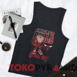 Chicago Bulls Looney Tunes Taz You Want Some T-shirt 4 Vintage Chicago Bulls Looney Tunes Taz You Want Some T shirt Black TankTop