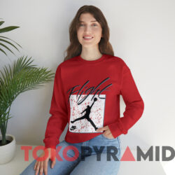 Vintage Chicago Bulls Michael Jordan Flight T-shirt 2 Vintage Chicago Bulls Michael Jordan Flight T shirt Red Sweatshirt