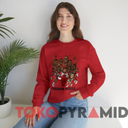 Vintage Chicago Bulls Slam Dunk Team Caricature T-Shirt 2 Vintage Chicago Bulls Slam Dunk Team Caricature T shirt Red Sweatshirt