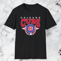 Vintage Chicago Cubs Big Logo Shirt Black T shirt
