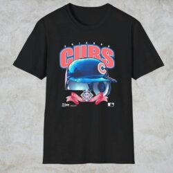 Vintage Chicago Cubs Eastern Division Helmet Shirt Black T shirt